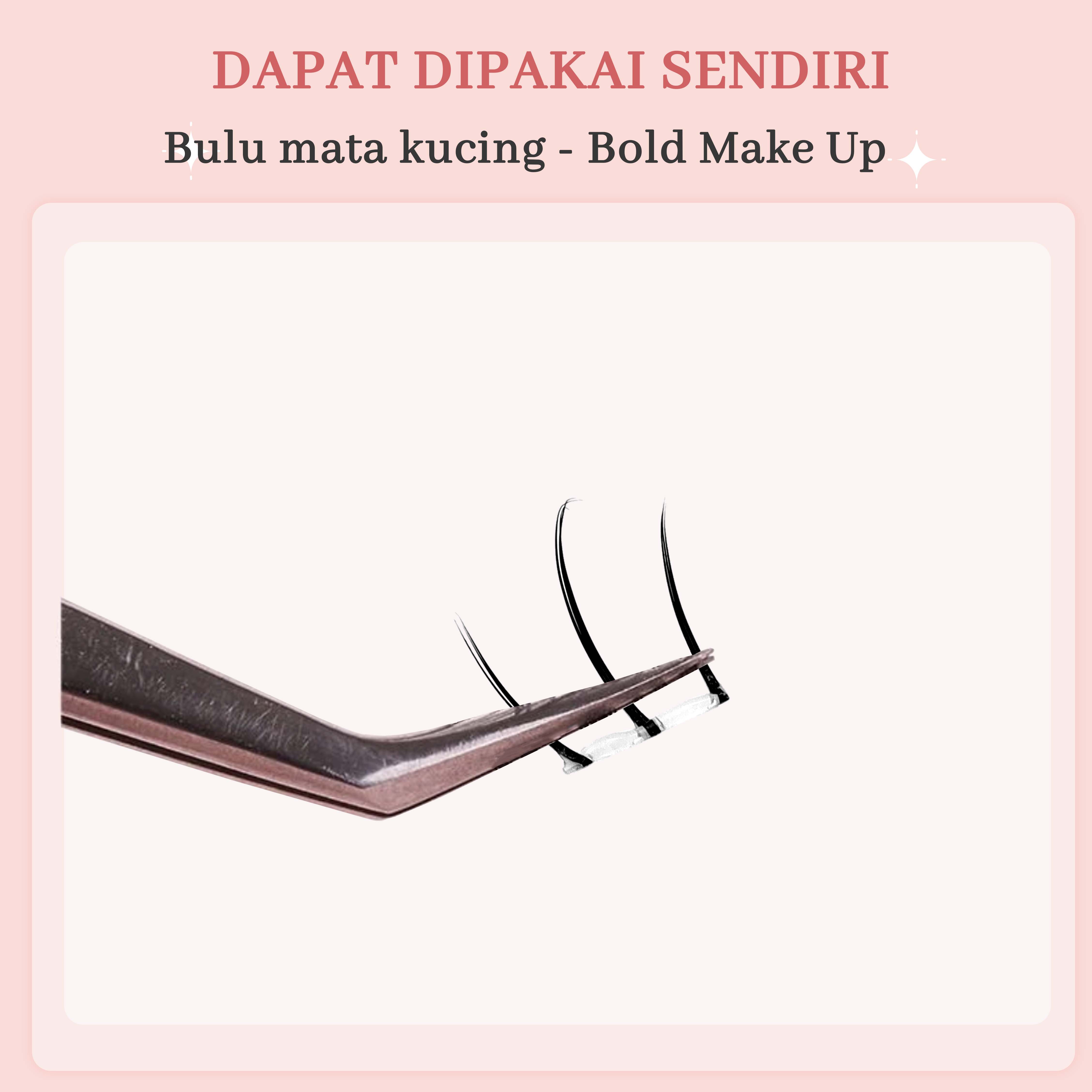 MLAN B45 Cat Lower Lash /Bulumata Bagian Bawah/UnderLash Bulumata Palsu Tanpa Lem C Curl 5-6mm Thumbnail 4