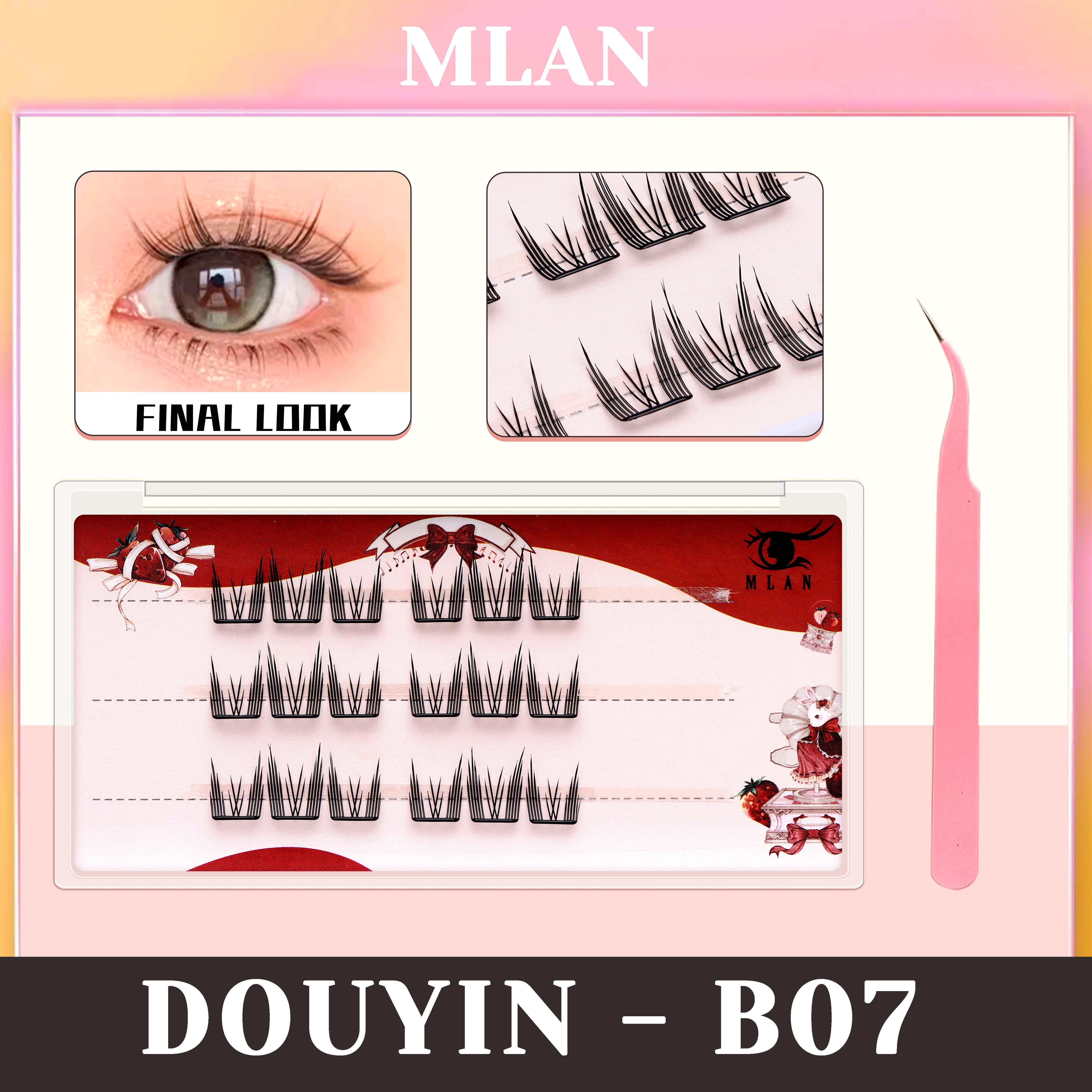 MLAN B07 Douyin Lash Bulumata Palsu Tanpa Lem C Curl 7–13mm