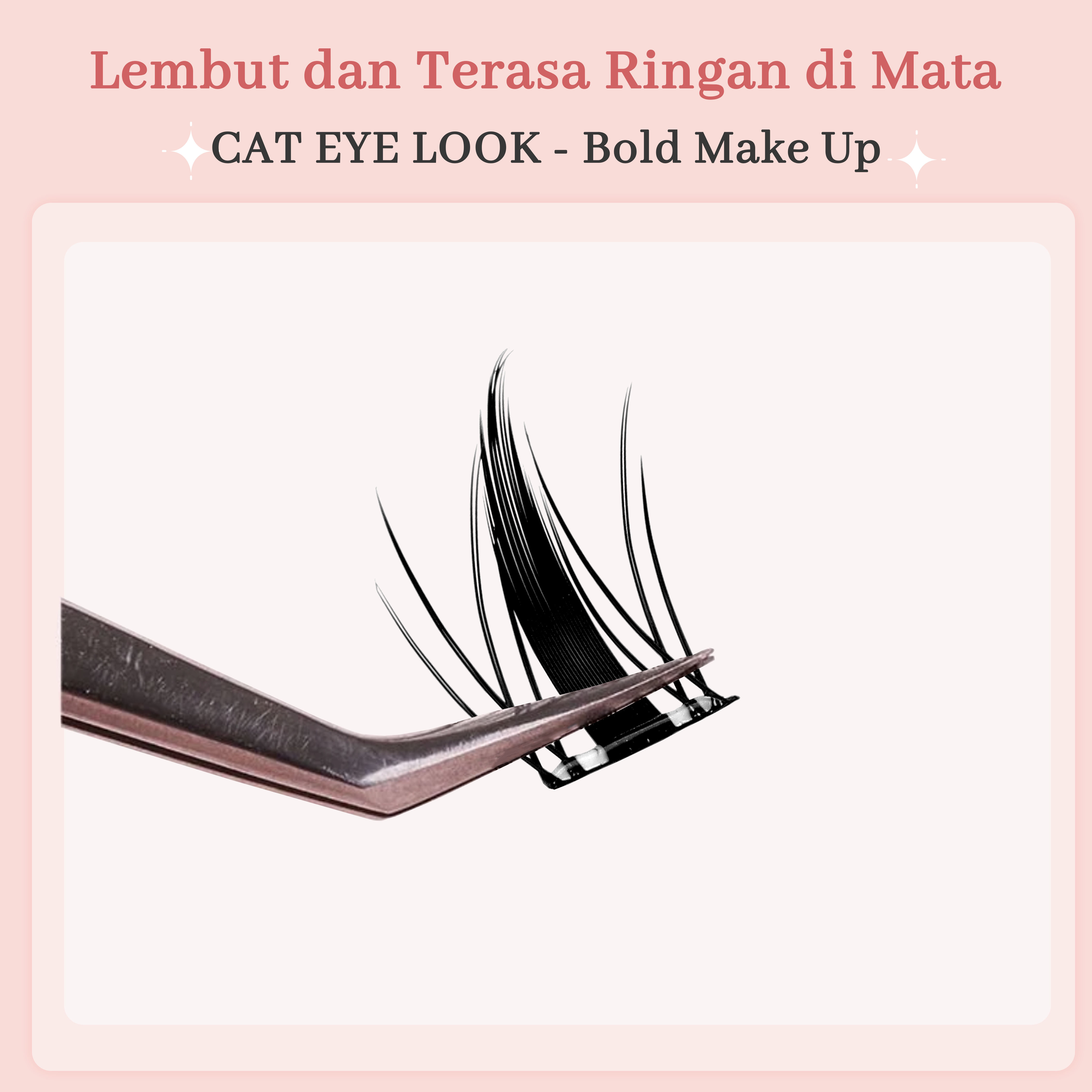 MLAN B24 Little Bunny / Anime Lash Bulumata Palsu Tanpa Lem C Curl 9–13mm Thumbnail 4