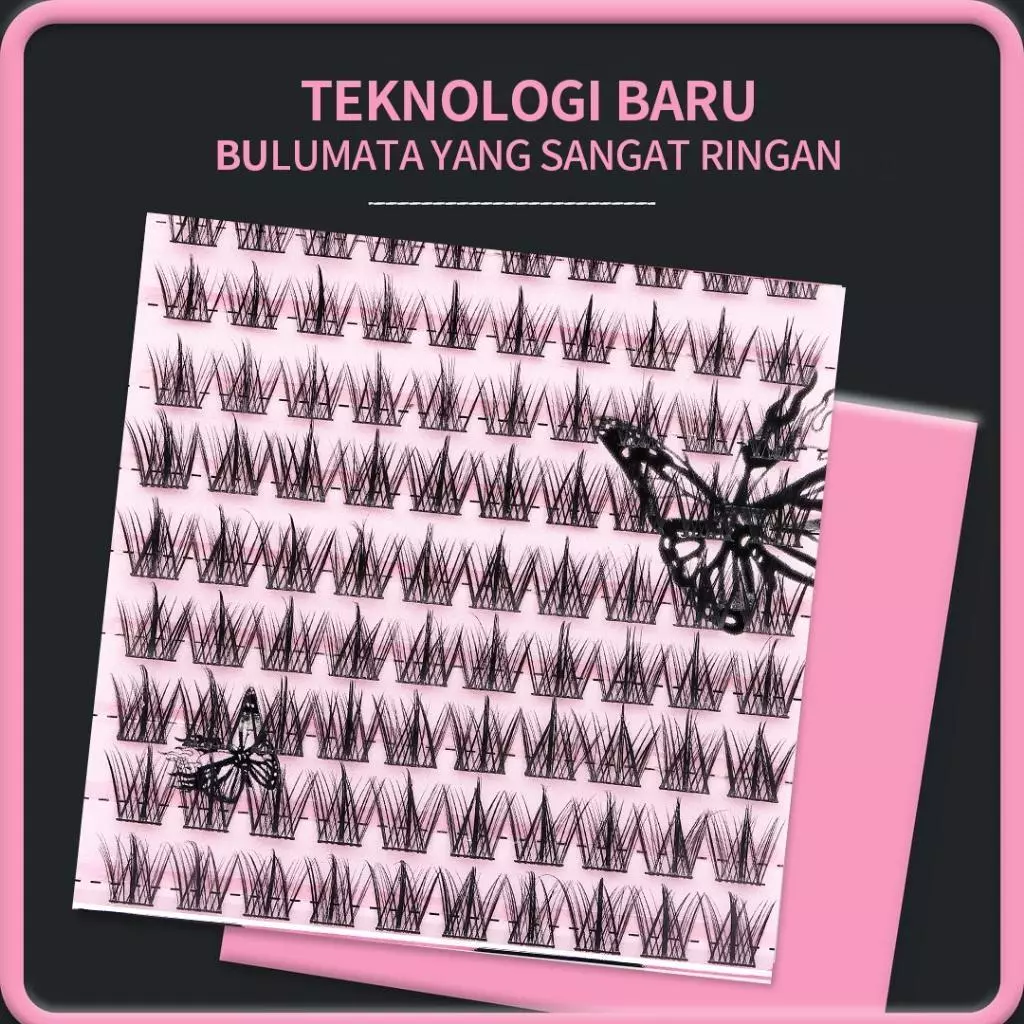 MILAI Bulu Mata A08 Trilogy Bulu Mata Palsu - Eyelash Extension | Riasan Mata Bulumata Palsu Thumbnail 5