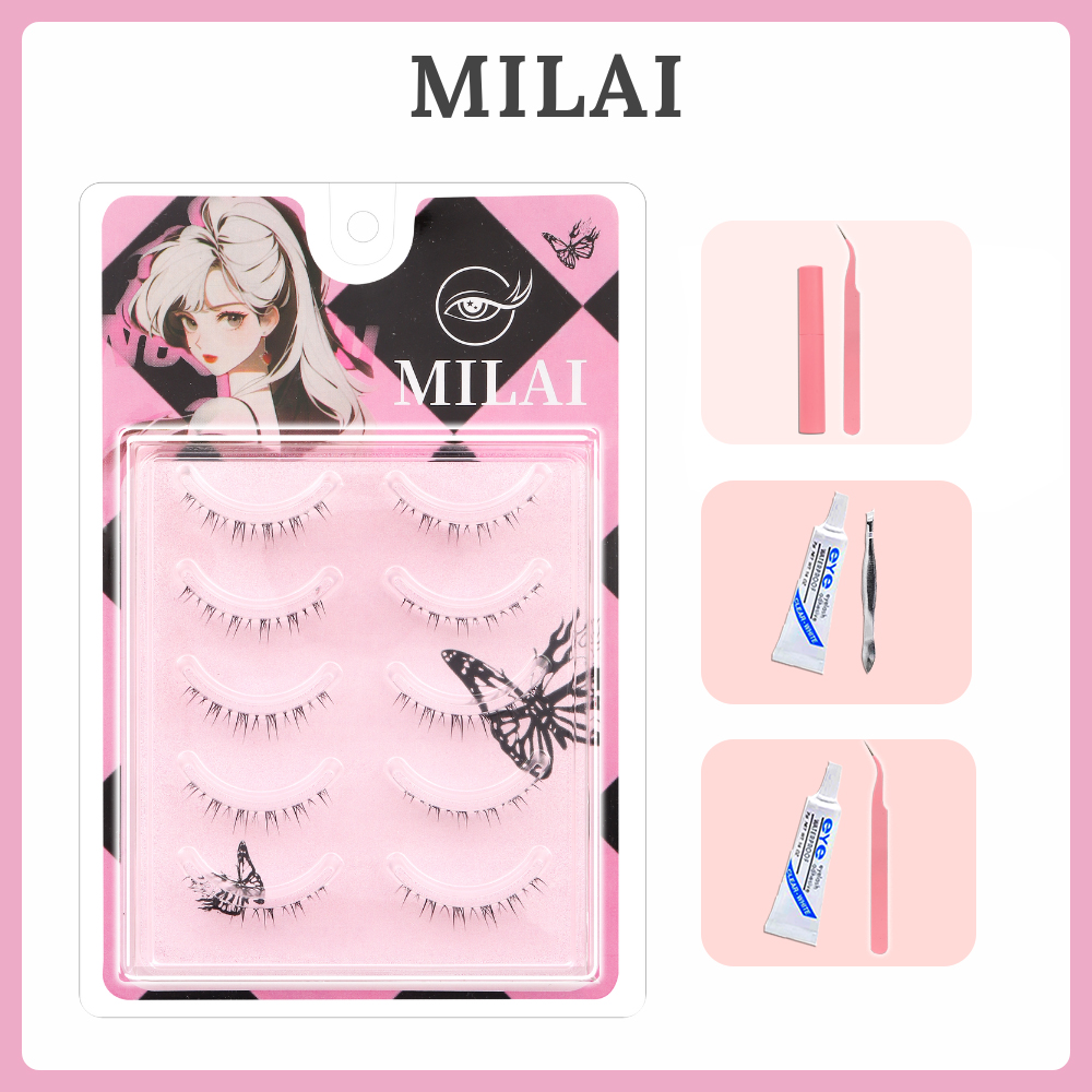 MILAI Bulu Mata A06 Bulu Mata Bawah - Eyelash Extension |Bulumata Palsu | Bulu Mata Bawah Thumbnail 2