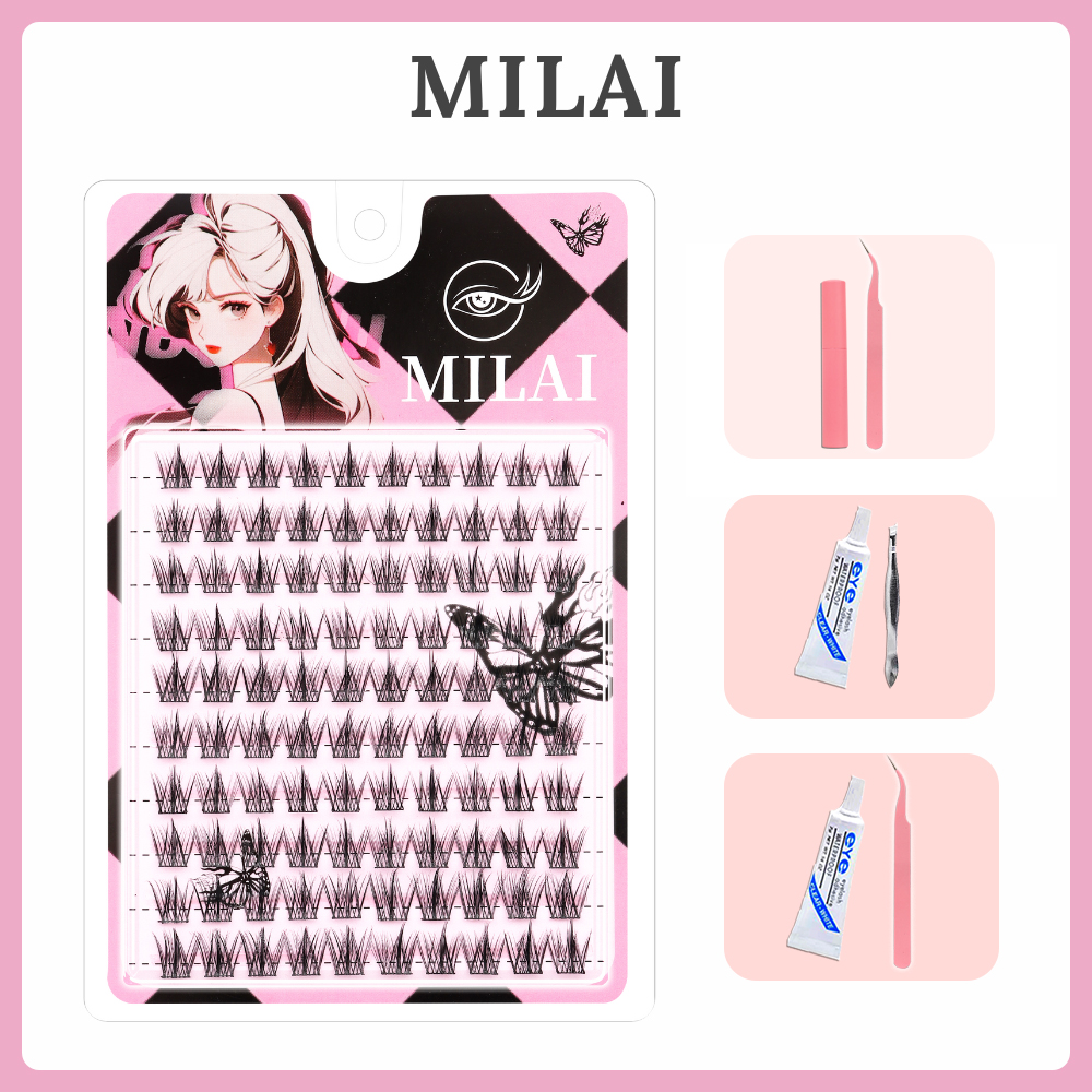 MILAI Bulu Mata A08 Trilogy Bulu Mata Palsu - Eyelash Extension | Riasan Mata Bulumata Palsu Thumbnail 2