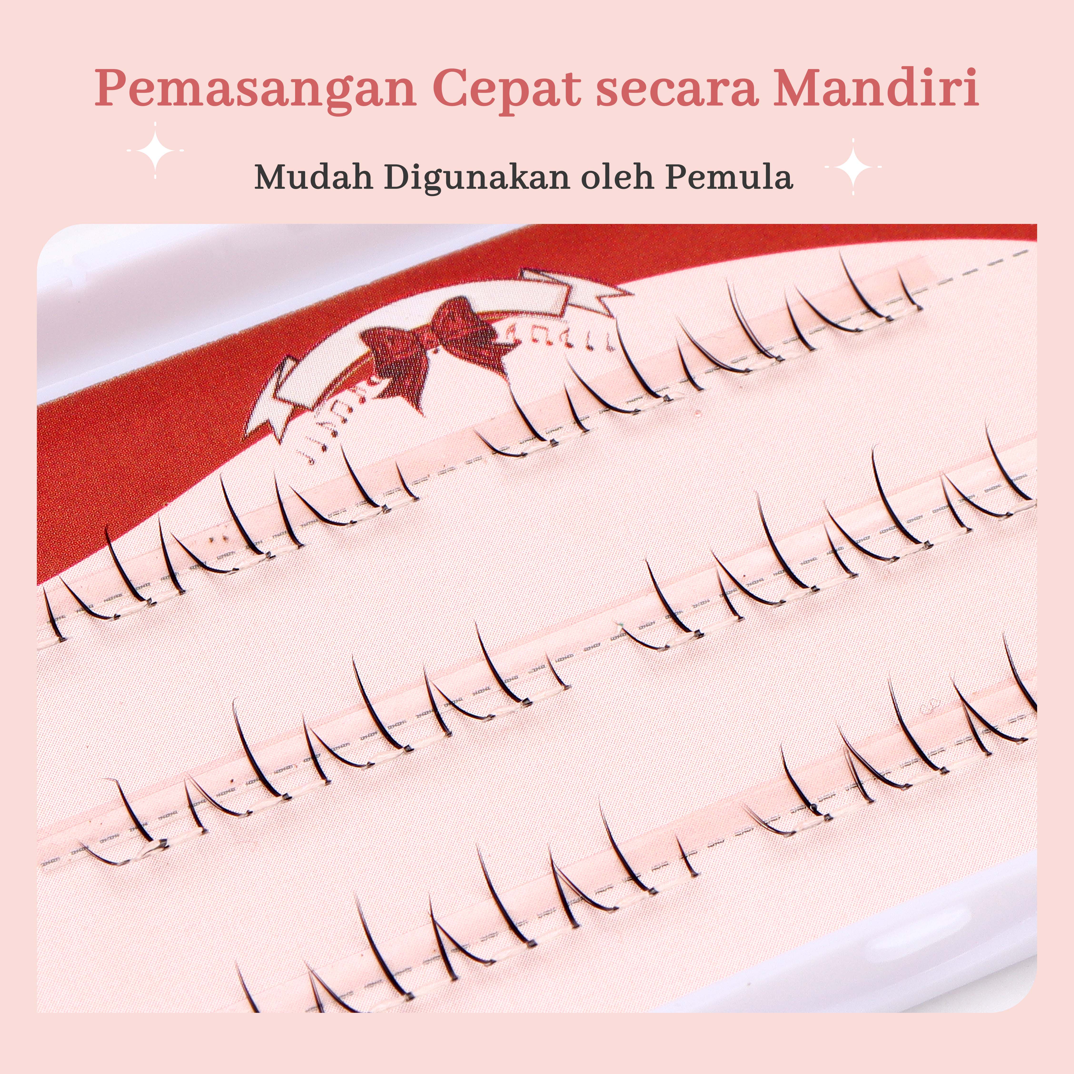 MLAN B45 Cat Lower Lash /Bulumata Bagian Bawah/UnderLash Bulumata Palsu Tanpa Lem C Curl 5-6mm Thumbnail 3